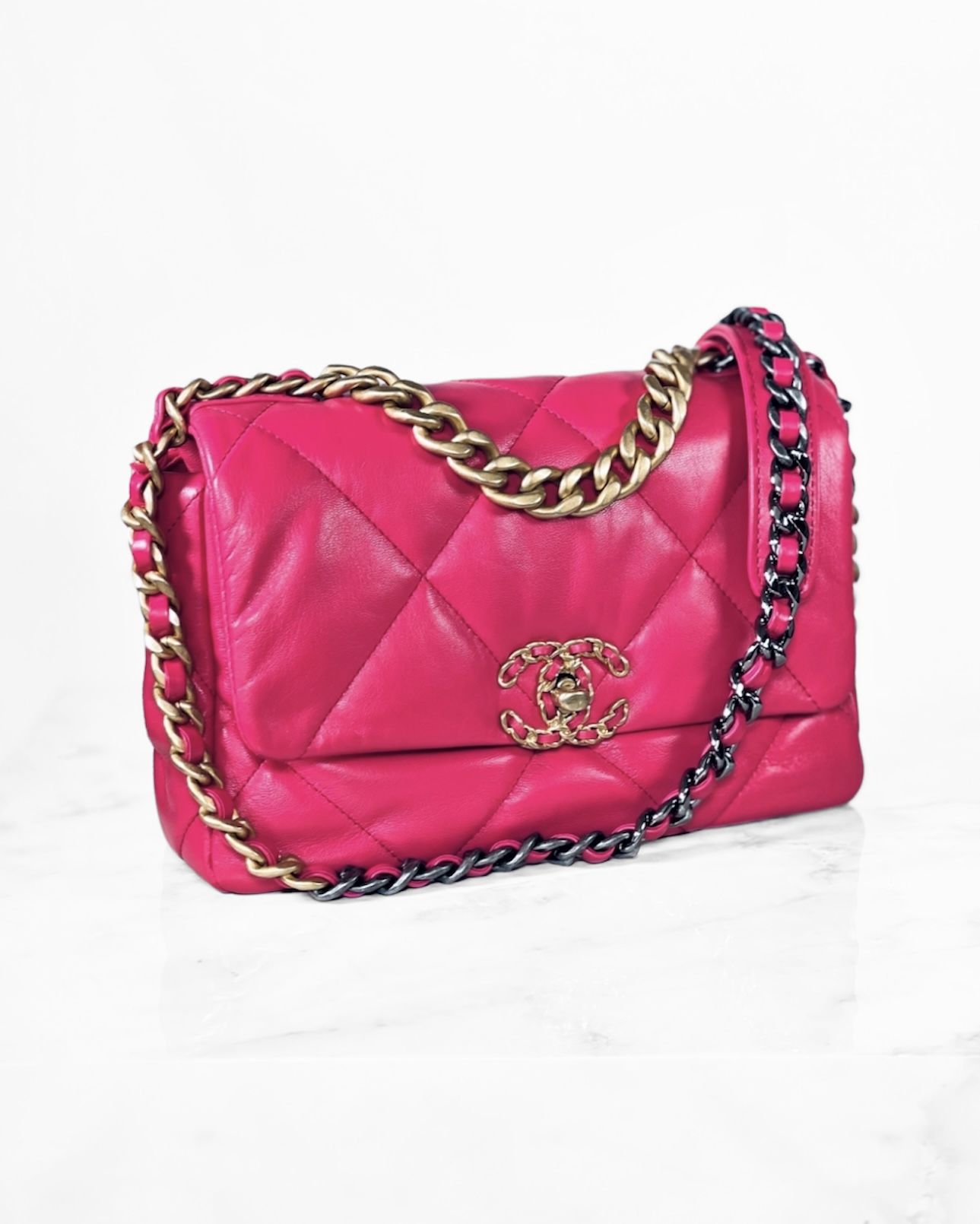 Chanel 19 Rose Fonce Small Flap Bag – MILNY PARLON