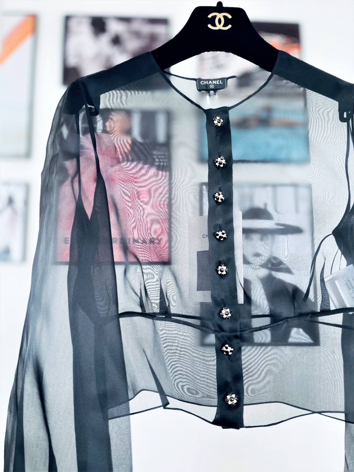 Chanel Silk Organza Black Blouse – MILNY PARLON