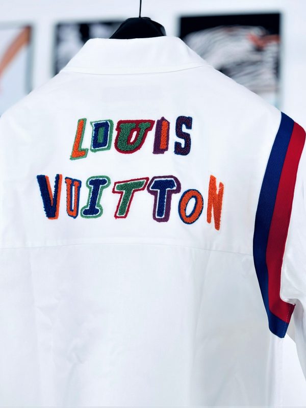 Louis Vuitton x NBA White Basketball Warm-Up Shirt