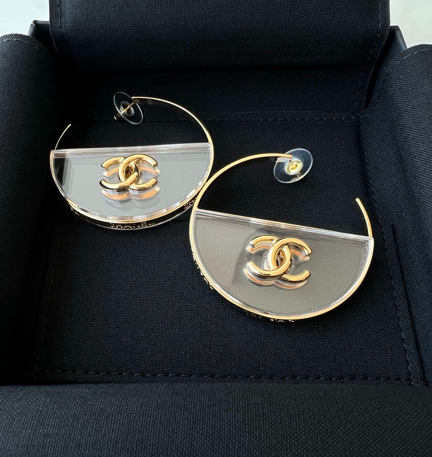 Chanel hoop earrings gold - Gem