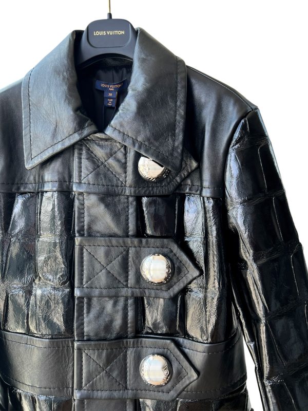 Louis Vuitton Mahina Monogram Shearling Bomber Jacket